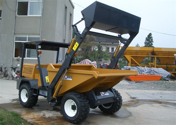 Китай Дизель лопаткоулавливателя нагрузки собственной личности 3 тонны Dumper 4WD миниого конкретного для места работает/конструкция здания поставщик